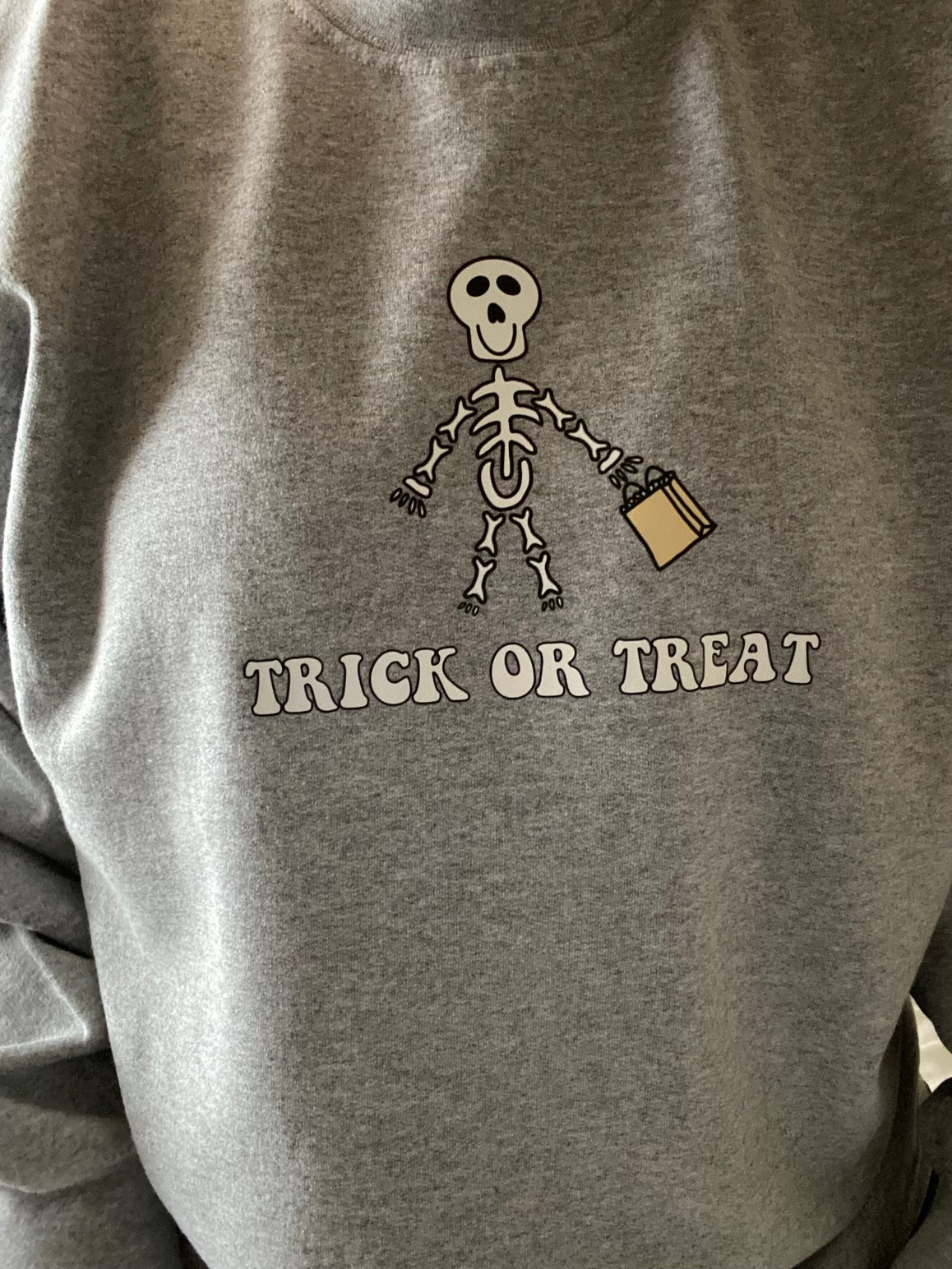 Trick or Treat Skeleton Sweatshirt